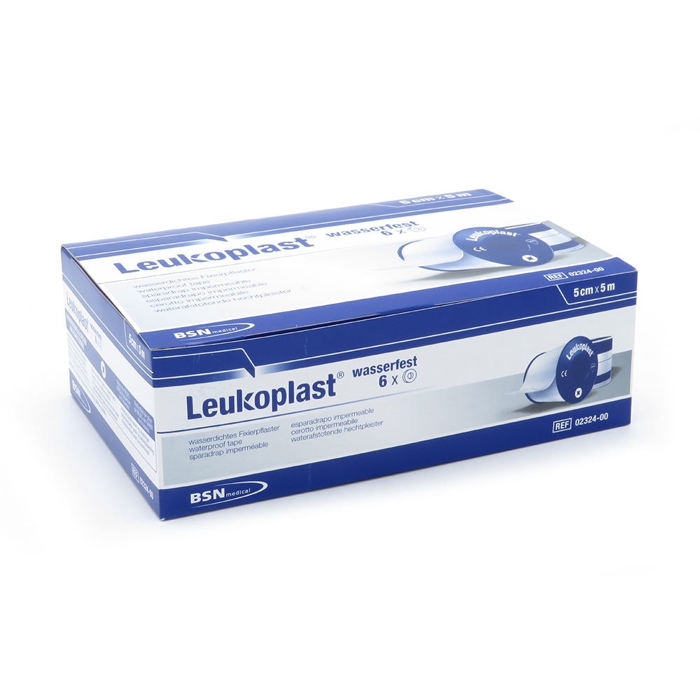 Leukoplast® wasserfest 5 m x 5 cm,+ Schutzring